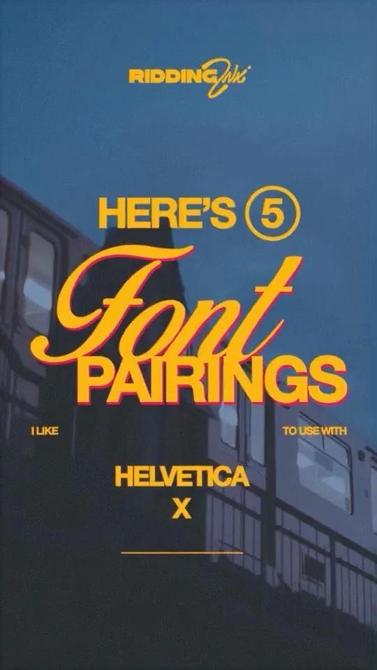 Typographic Poster example showing a website or presentation visual