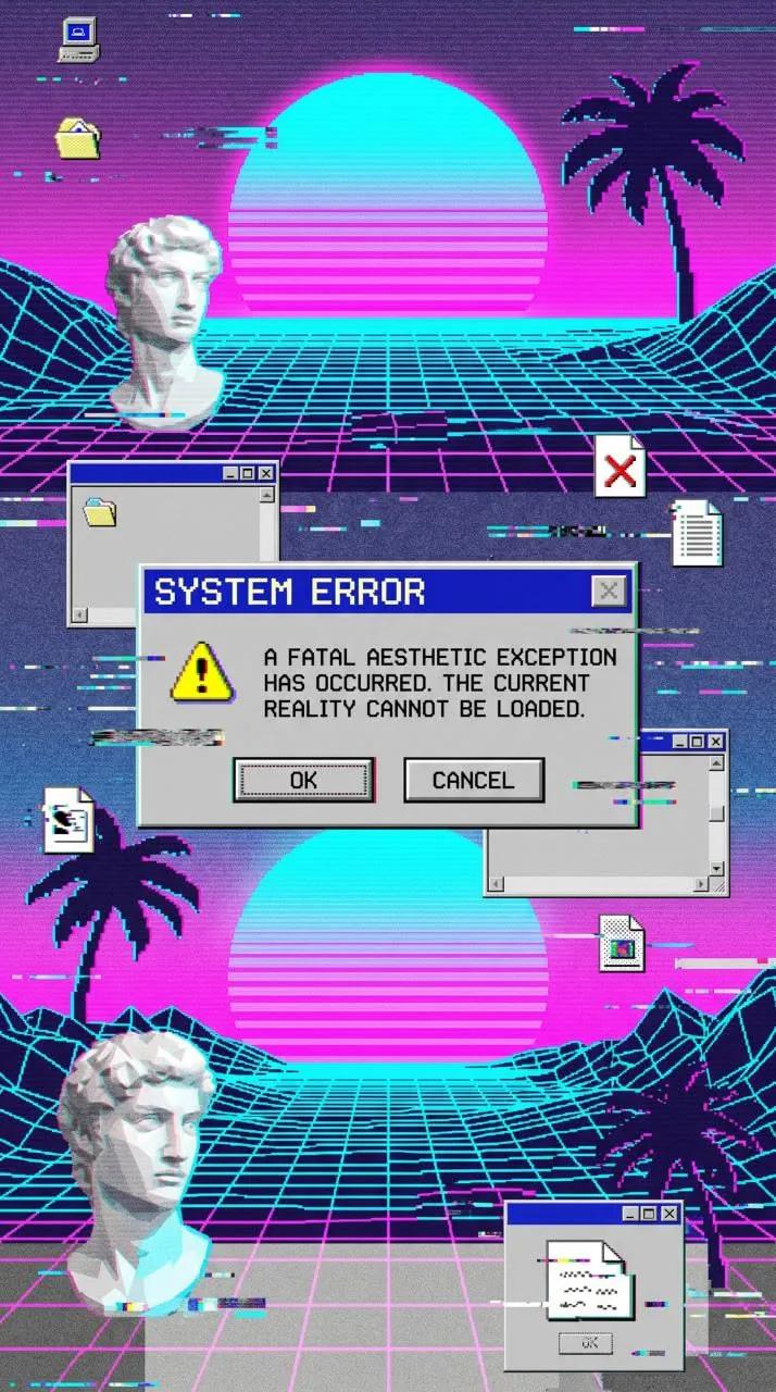 Vaporwave example showing a people or portrait