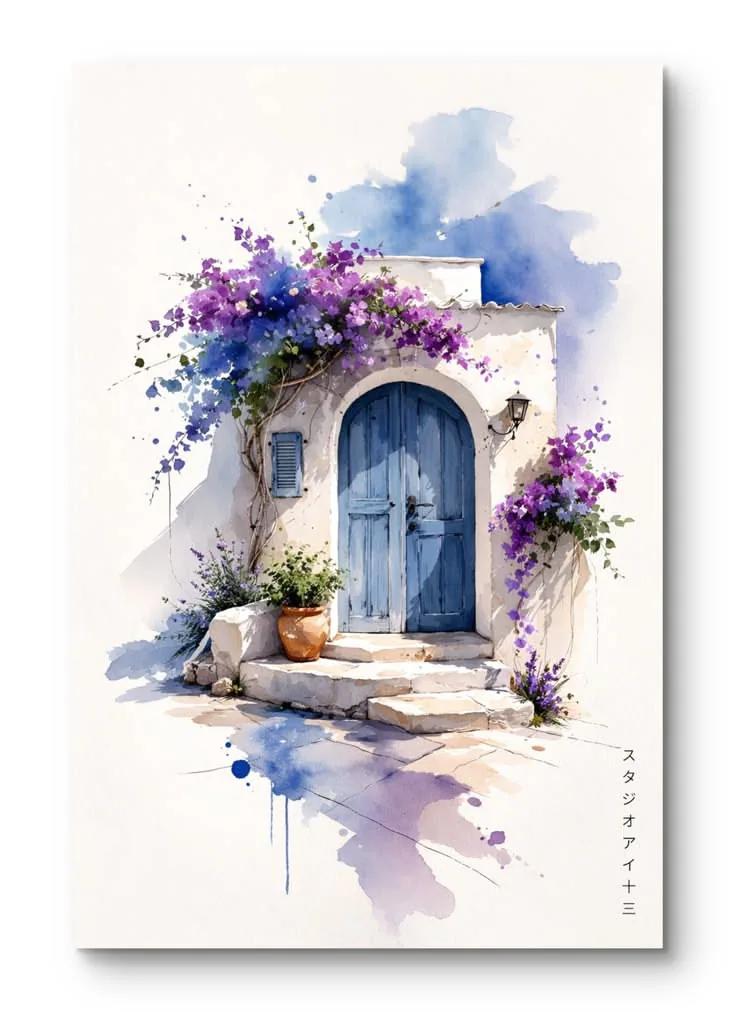 Watercolor example showing a product advertisement