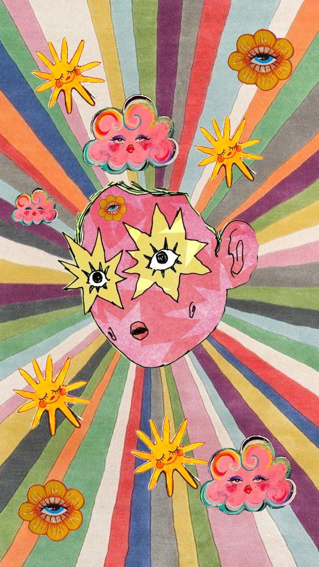Whimsical example showing a editorial composition