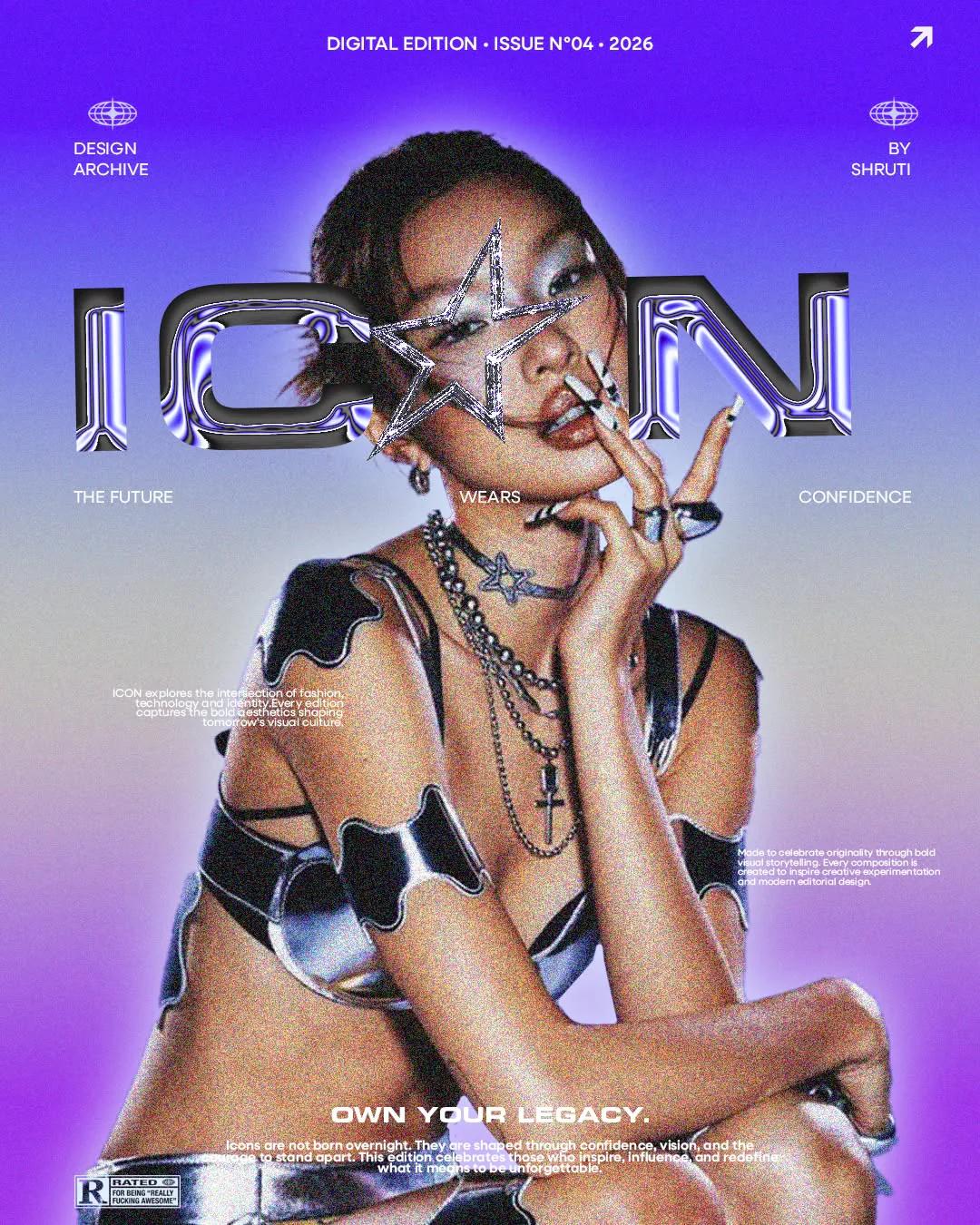 Y2K example showing a social media creative