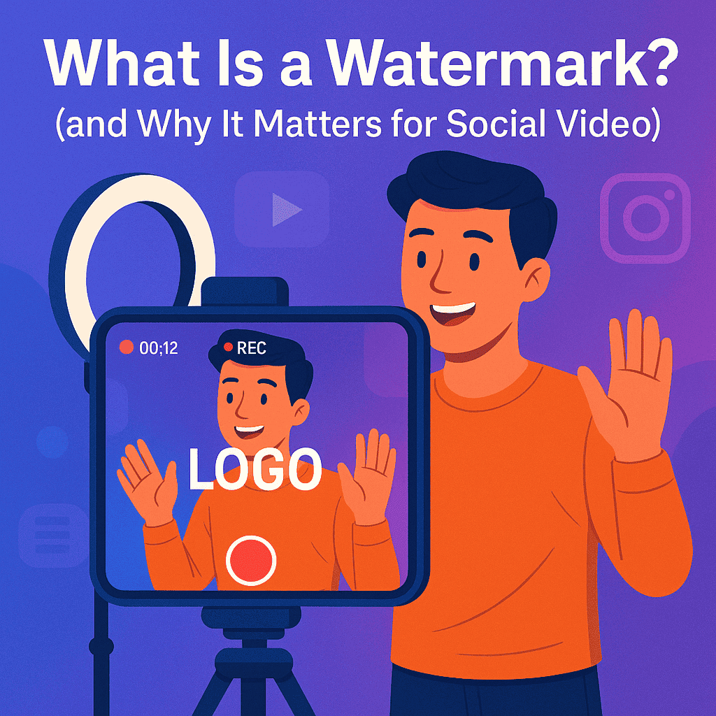 What Is a Watermark? (and Why It Matters for Social Video)
