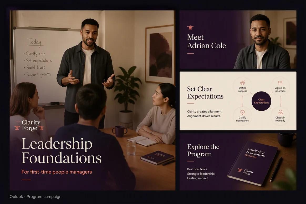 Oolook displaying a coordinated coaching program launch