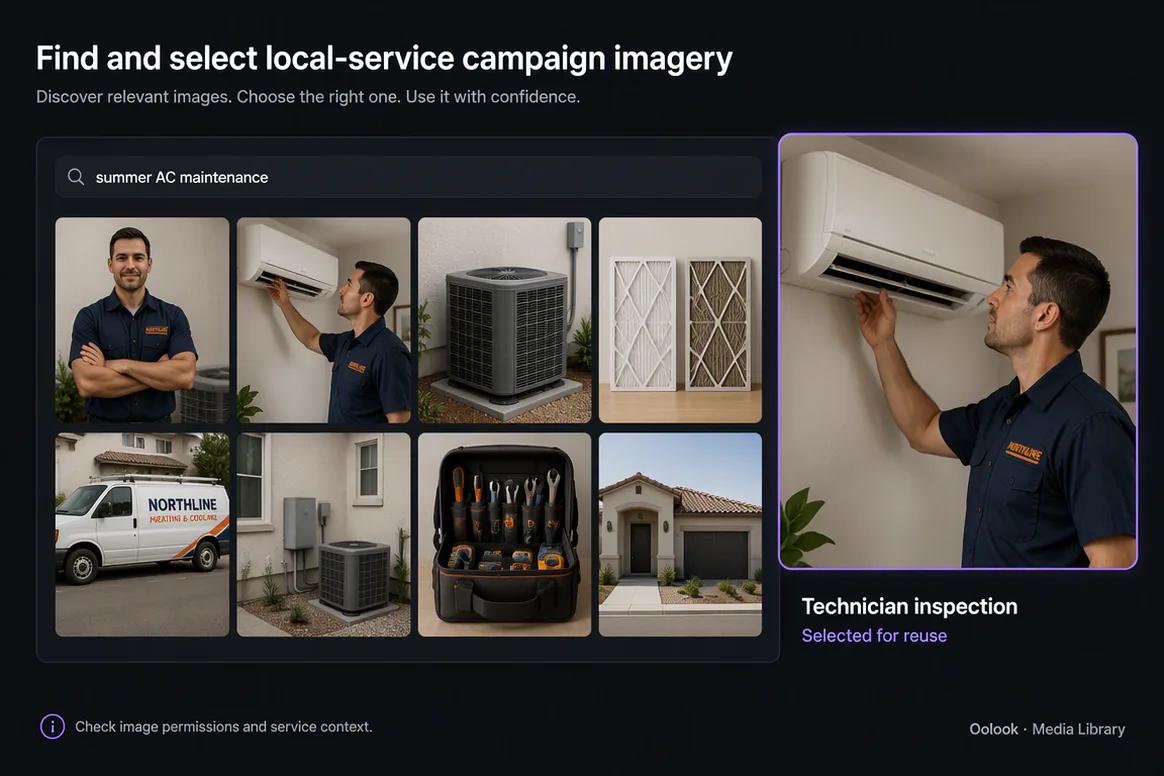 Home service project story prepared from approved photography