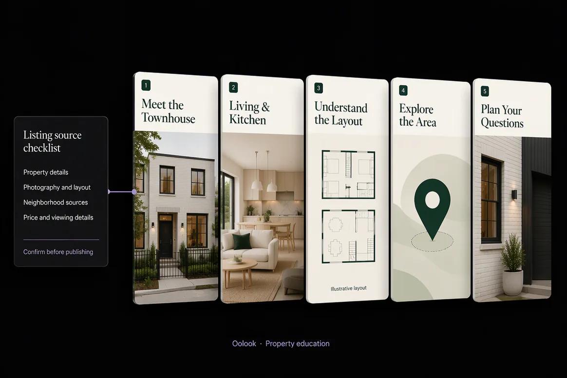 Property and neighborhood education content prepared for review