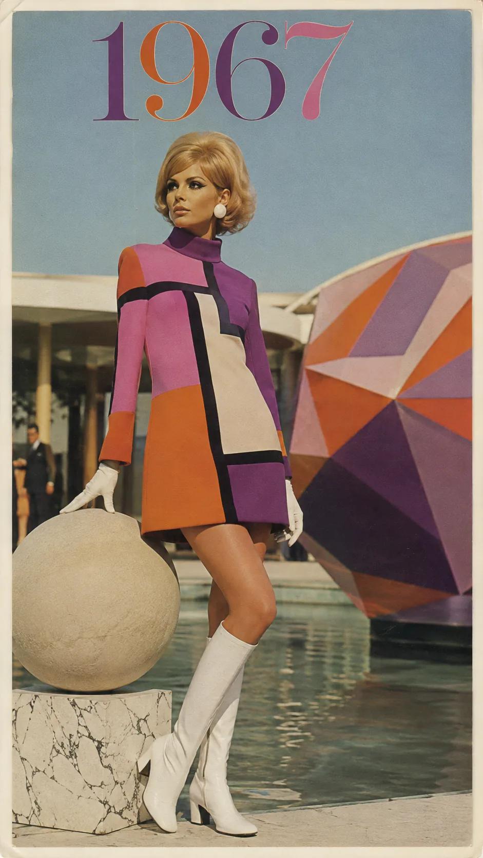 1960s Mod example showing a editorial composition