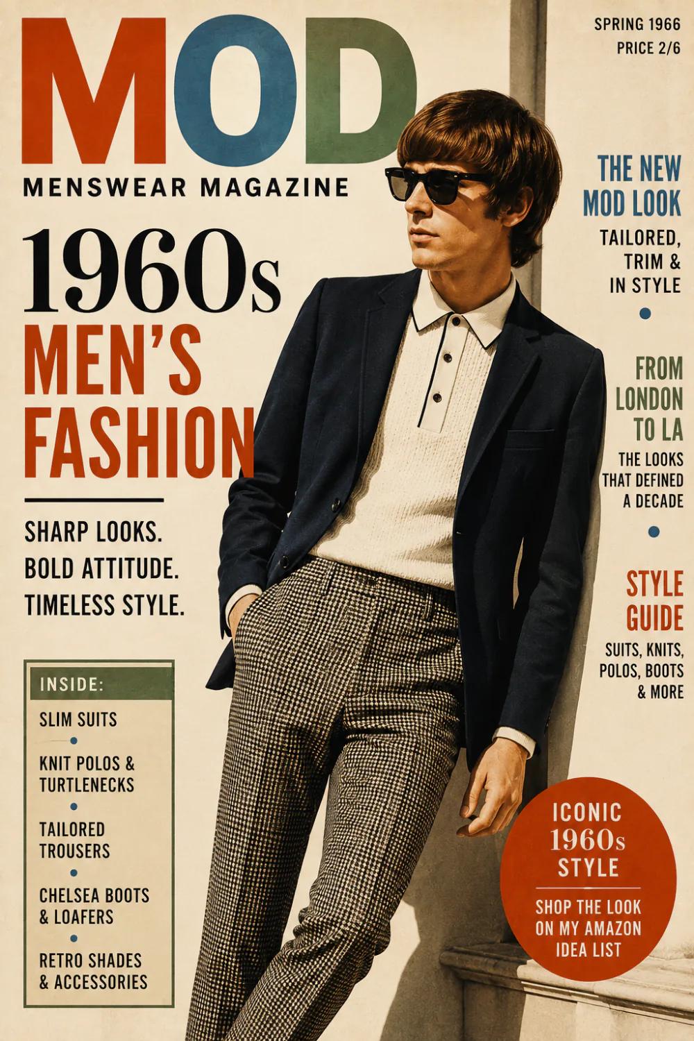 1960s Mod example showing a social media creative