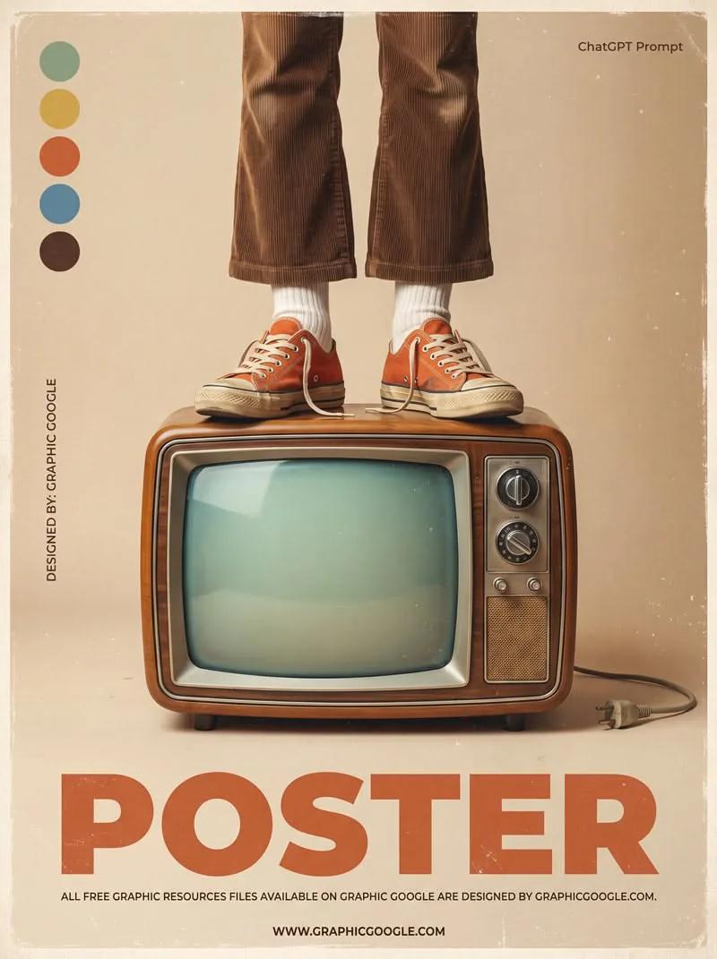 1970s Retro example showing a brand campaign