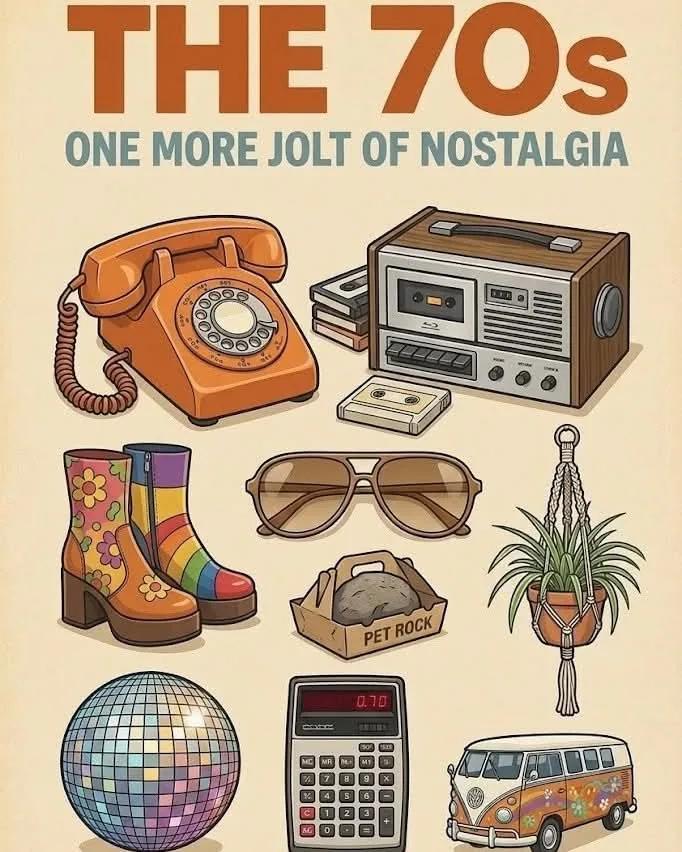 1970s Retro example showing a product advertisement