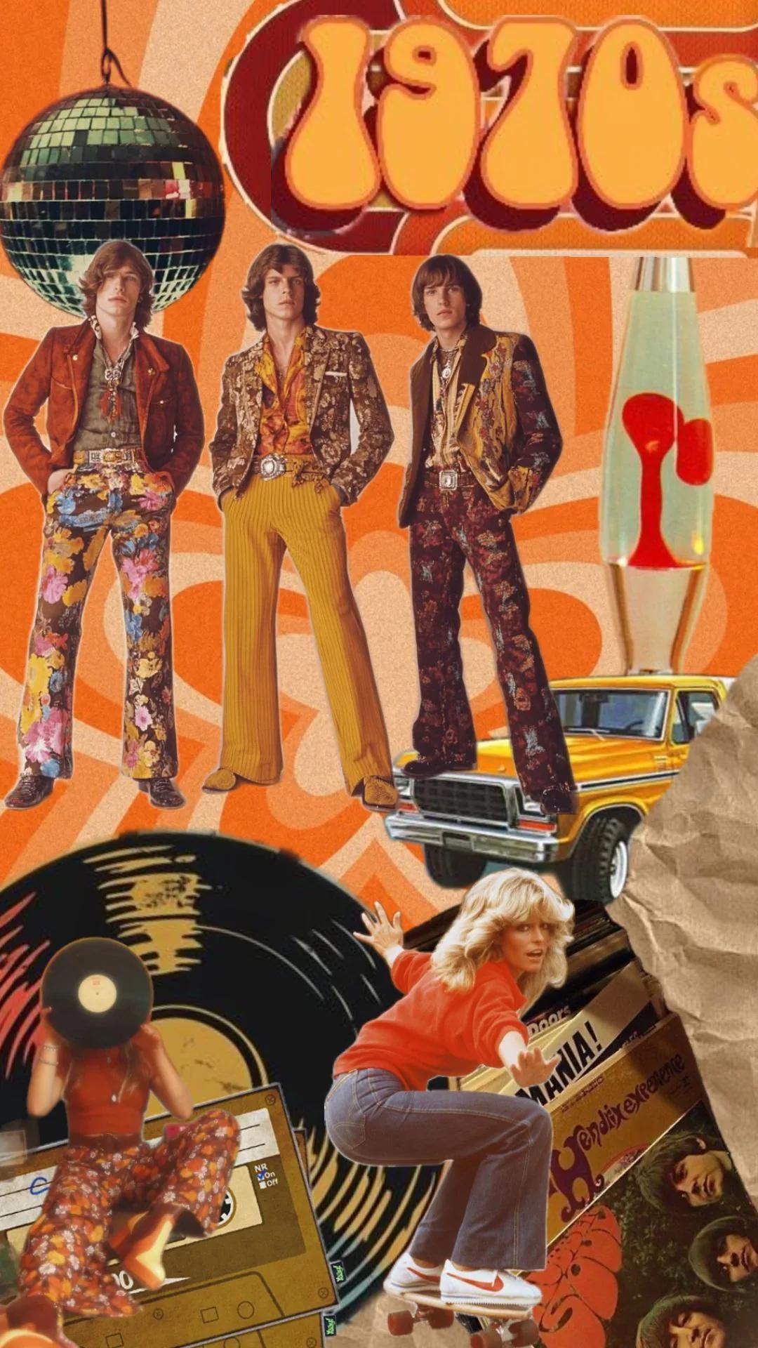 1970s Retro example showing a social media creative