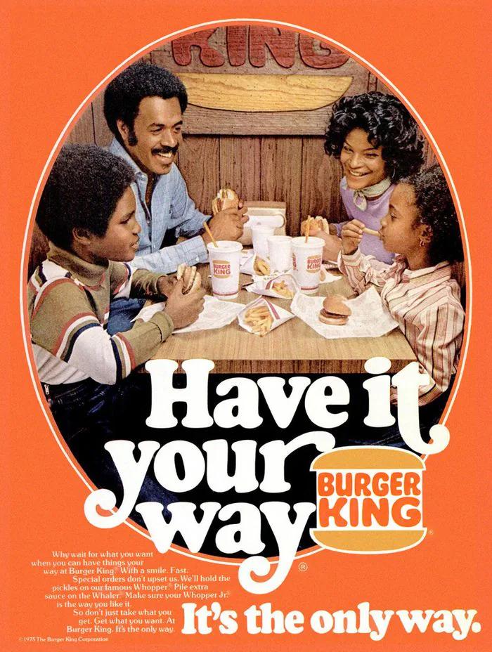 1970s Retro example showing a website or presentation visual