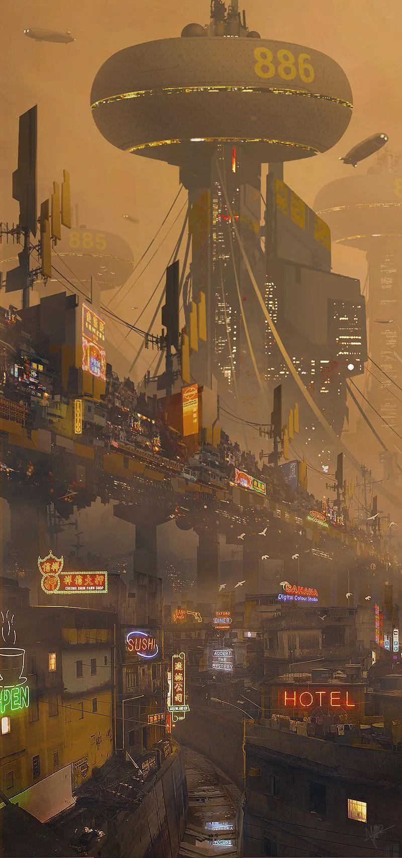 Cyberpunk example showing a social media creative