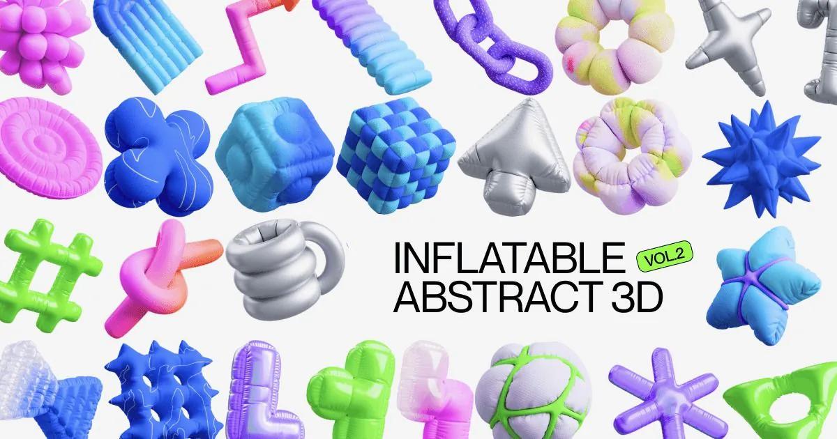 Inflatable 3D example showing a people or portrait
