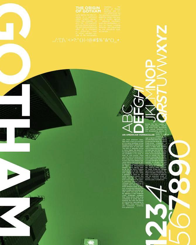 International Typographic Style example showing a brand campaign