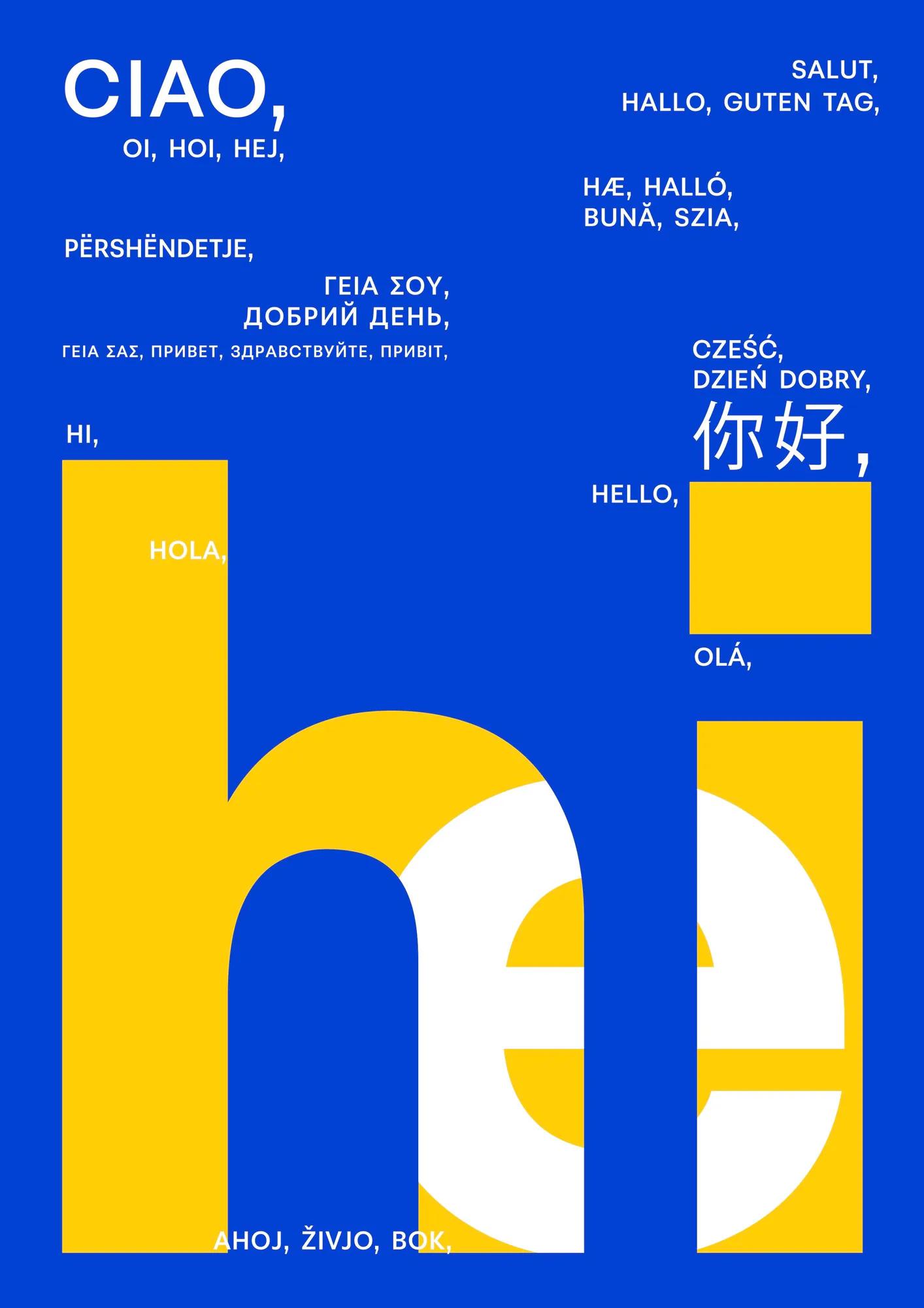 International Typographic Style example showing a website or presentation visual