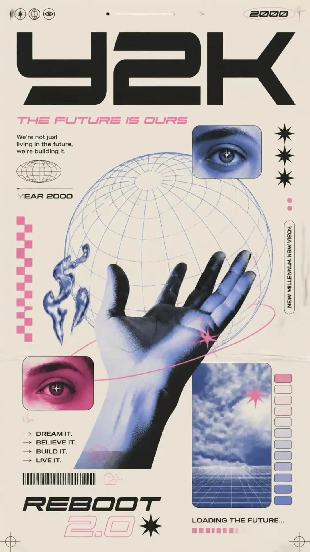 Retro Futurism example showing a brand campaign
