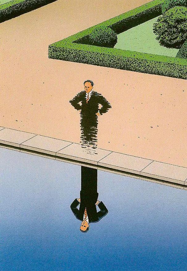 Surrealism example showing a social media creative